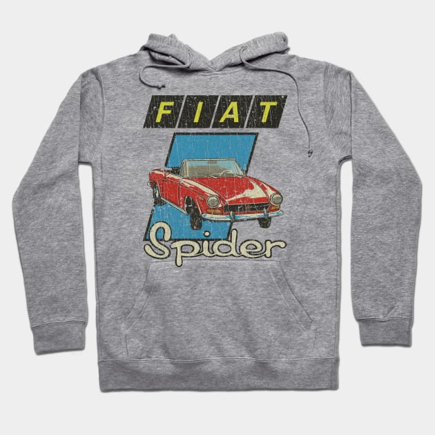 Fiat 124 Sport Spider Red 1975 Hoodie by JCD666